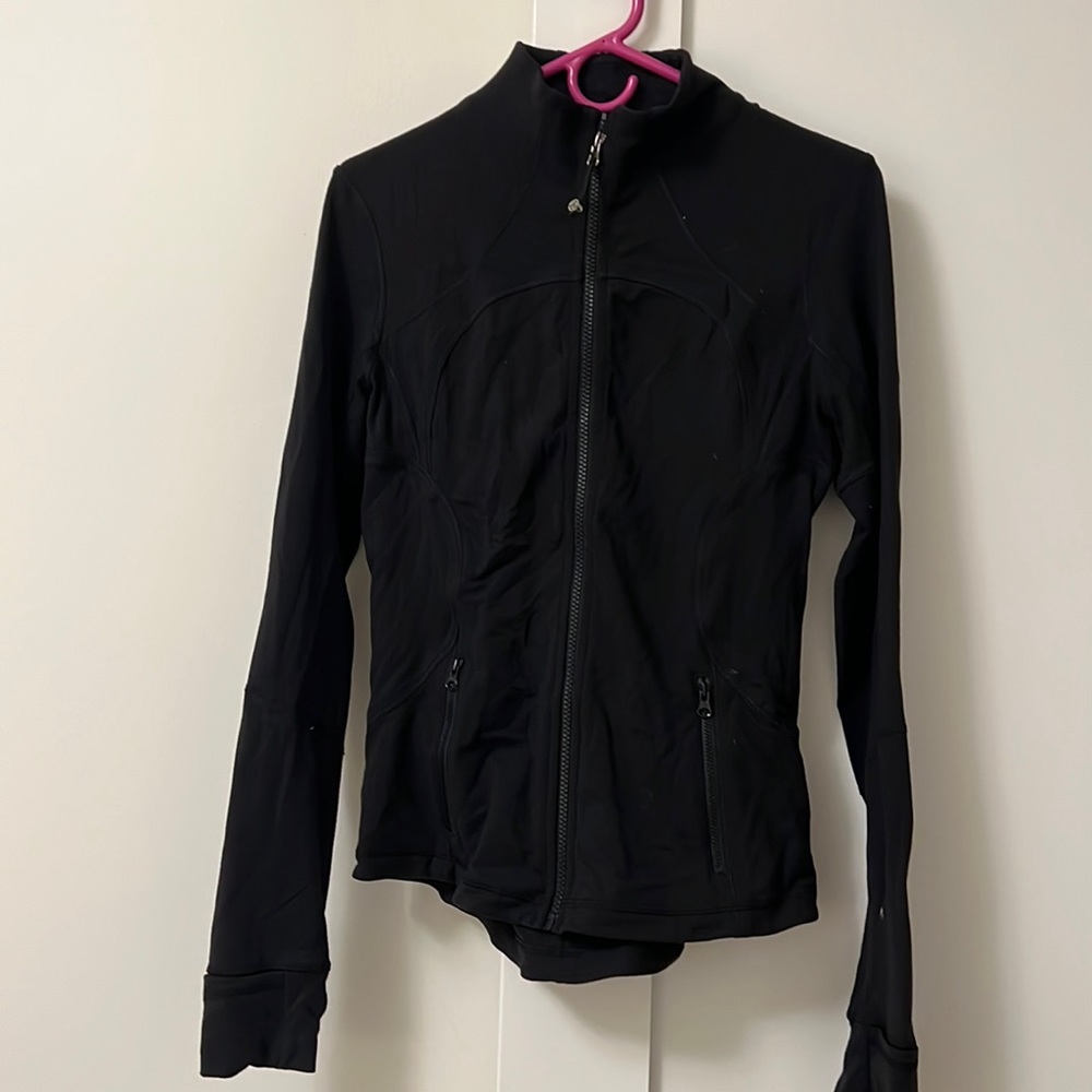 Lululemon black long sleeve jacket. Size 8